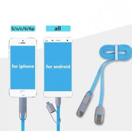 İksi birində usb kabel.Həm iphone həm də samsung Htc və s android telefonlar üçün