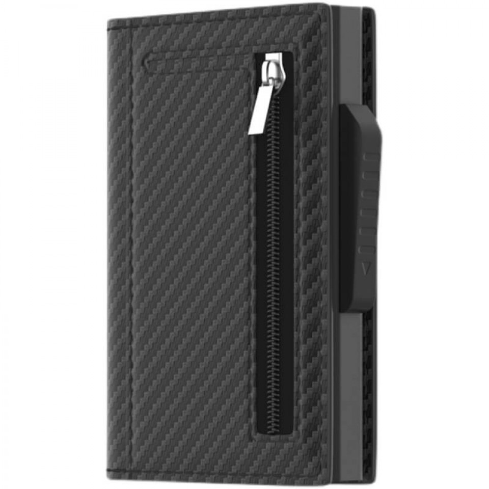 XBOSS Z1 Ağıllı Pul Qabı Metal Kart Qabı Nazik Dəri Pul Kisəsi