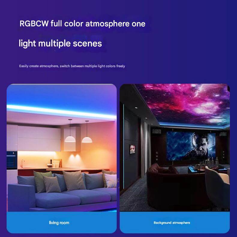 Tuya Agilli RGBCW LED Isiq Zolagi ZigBee Yuksek Parlaqliq COB ...